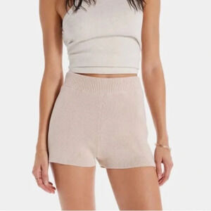 NWT MOTHER Denim Blissful Bootie Short in Beige XS